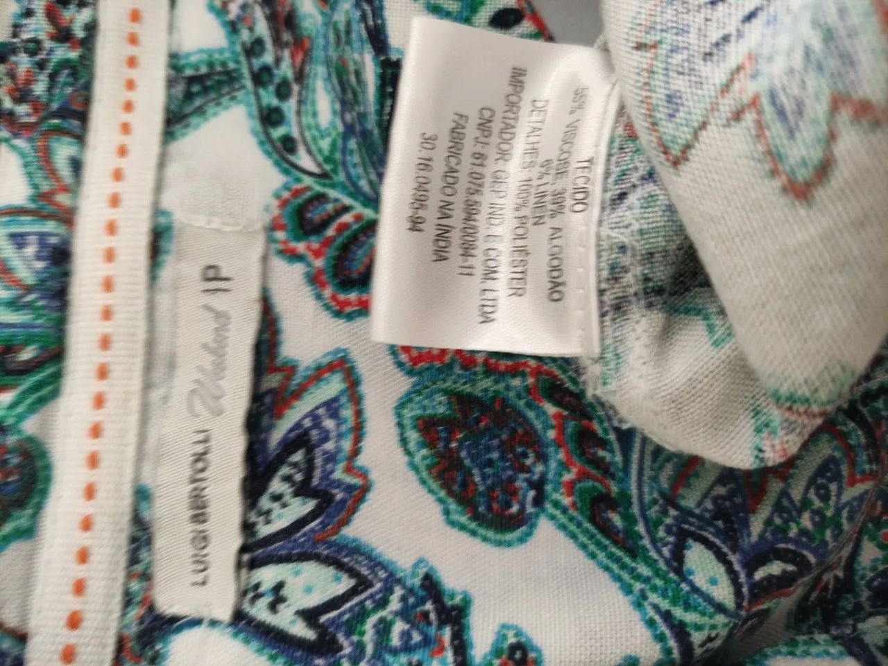 Luigi Bertolli camisa floral linho - Foto 5