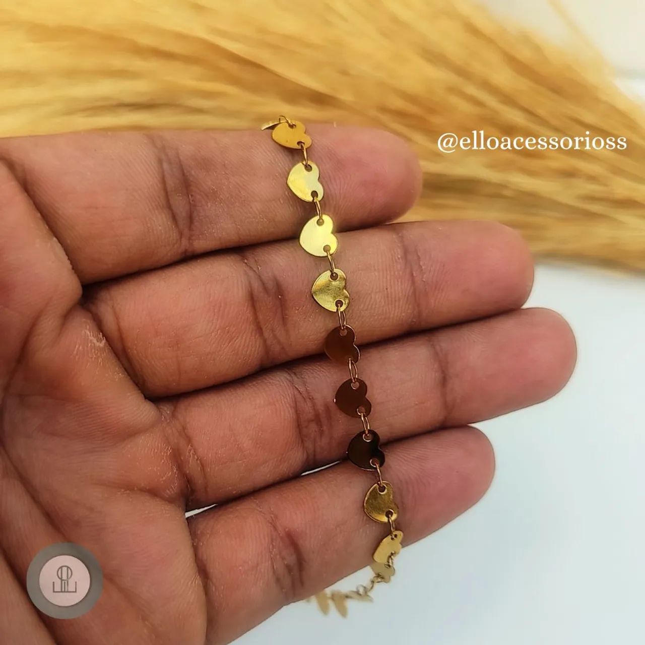 Pulseira feminina bordô  - Foto 3