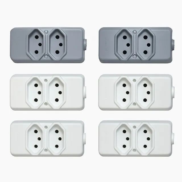 Tomada Barra Dupla interNEED 2P+T 10 A 250 V (6 und)