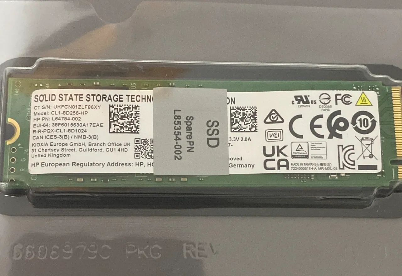 Ssd Nvme 256GB HP