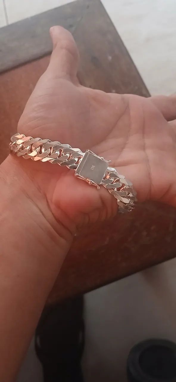 Pulseira De Prata 13mm