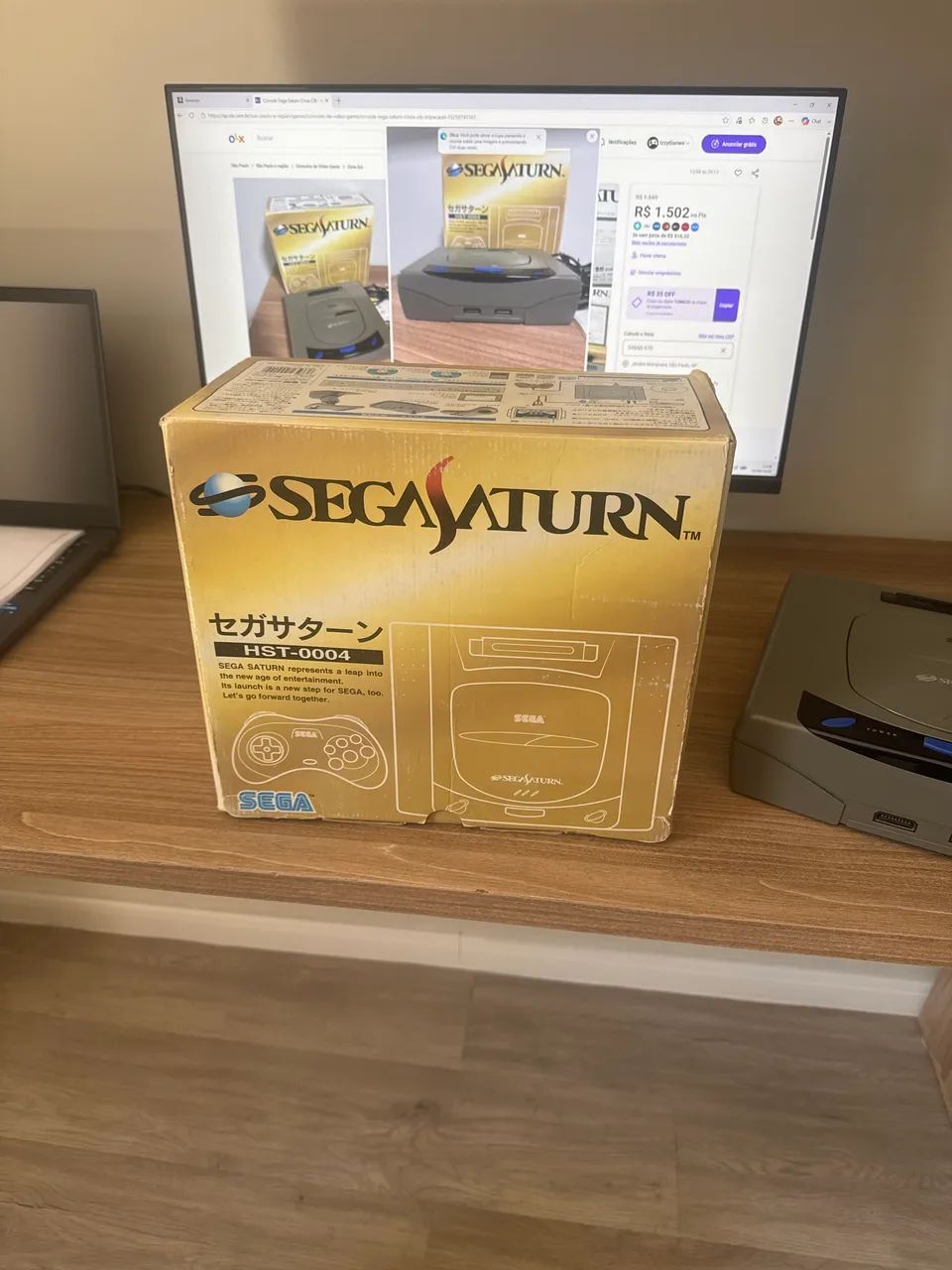 Console Sega Saturn Cinza CIB - Impecável  - Foto 5