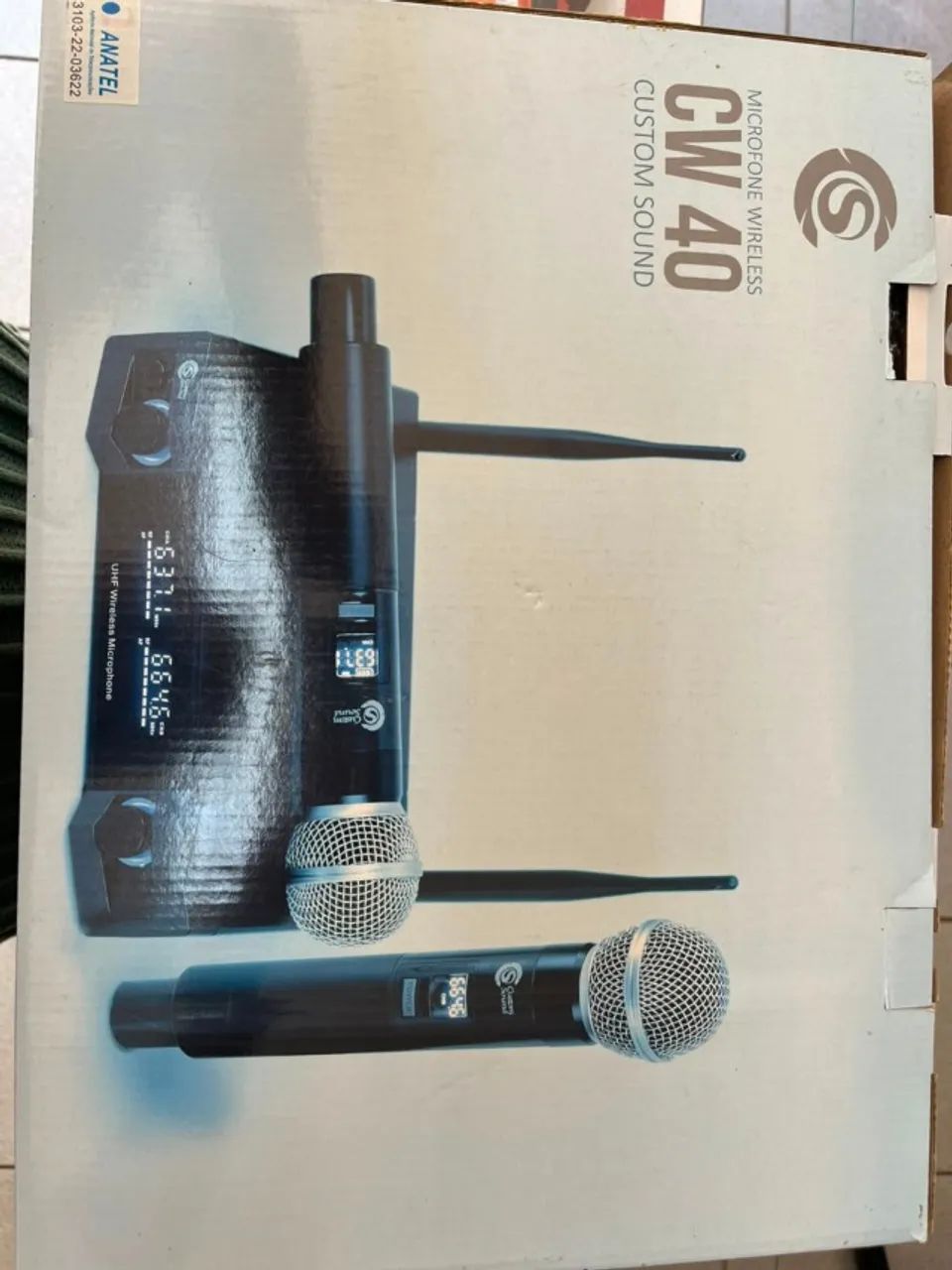 Microfone Sem Fio Custom Sound