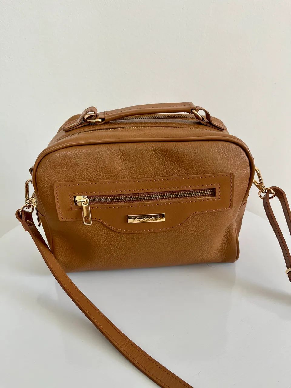 Bolsa em couro legítimo baú  - Foto 4