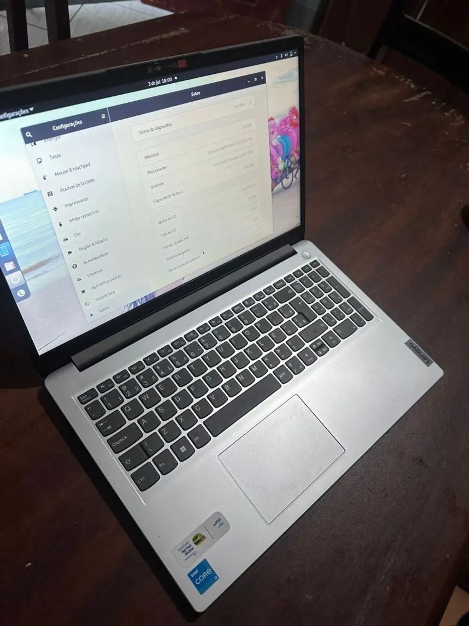 Notebook LENOVO intel® Core i3 4gb ram 256gb SSD - Foto 2