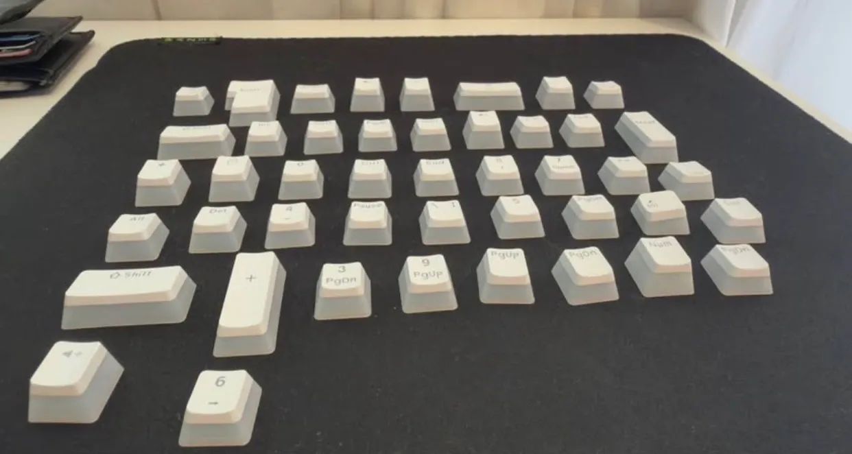 Keycaps Pudding Brancas - Foto 2