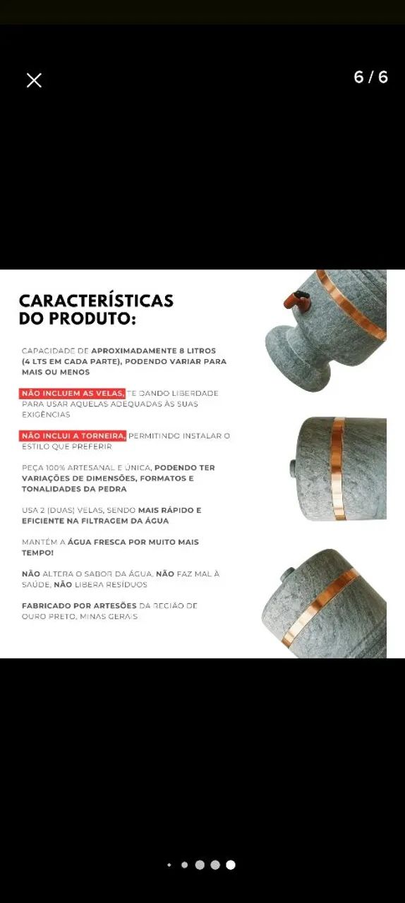 Filtro de pedra sabão 65576126881666123