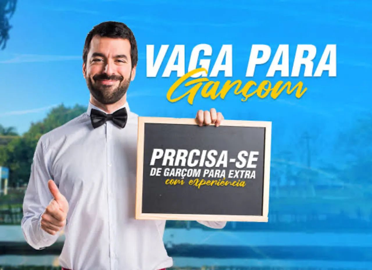 VAGA FIXA DE GARÇOM