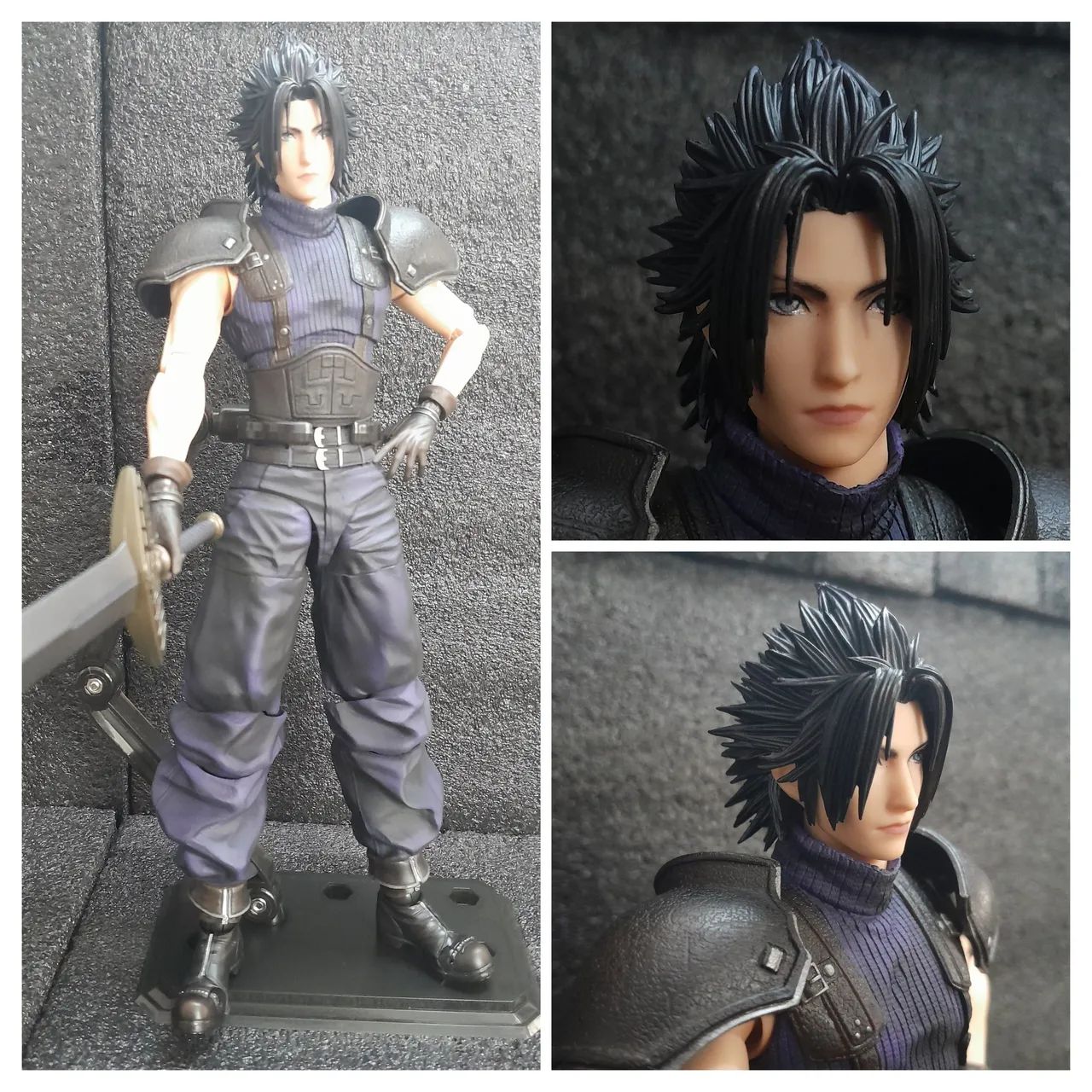 Play Arts Kai Final Fantasy VII Remake Original Zack + Heads