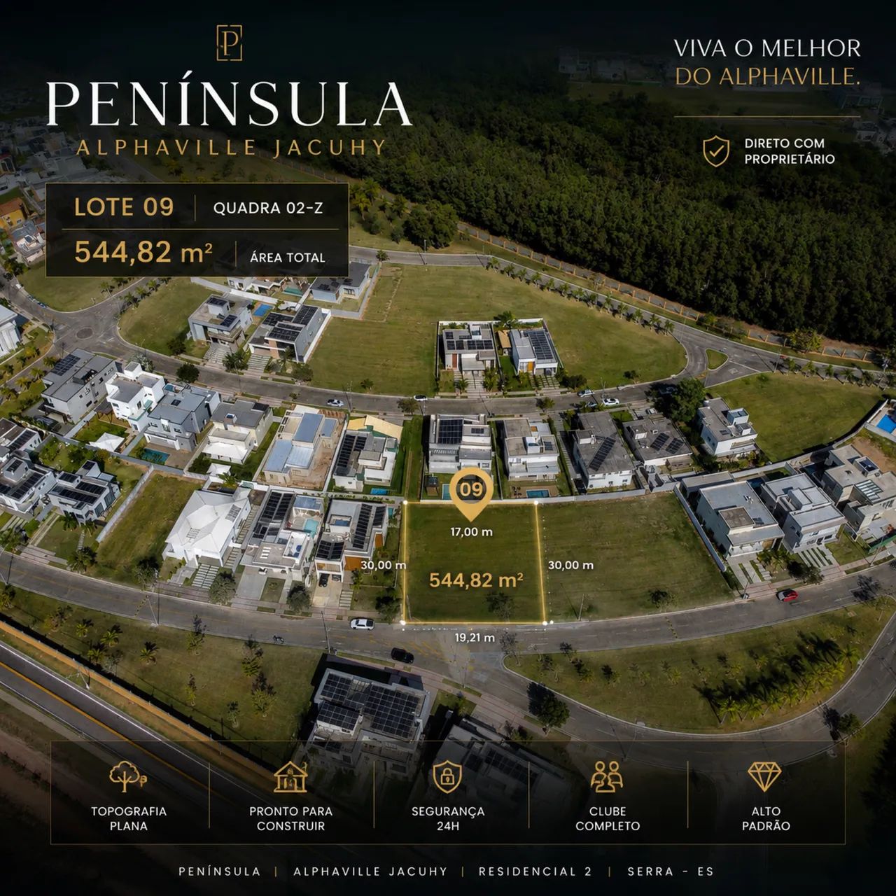 Península Alphaville Jacuhy - 544,82 m²  - Foto 3