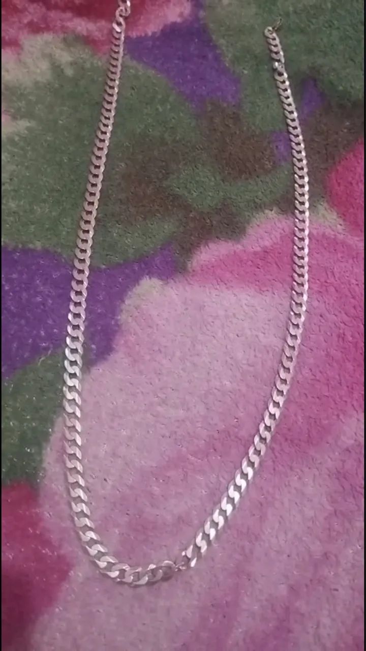 Cordão de prata masculino 