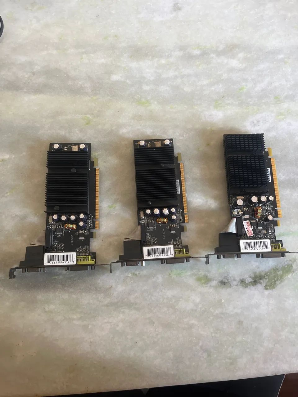Lote de 3 placas de vídeo 
