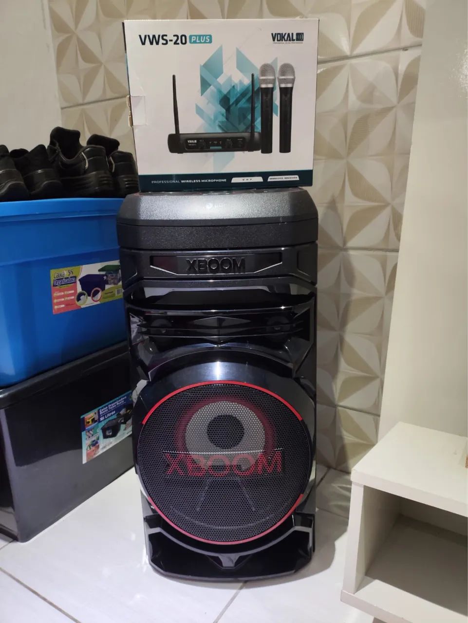 Caixa de Som LG com Microfone - Ótimo Estado - Foto 2