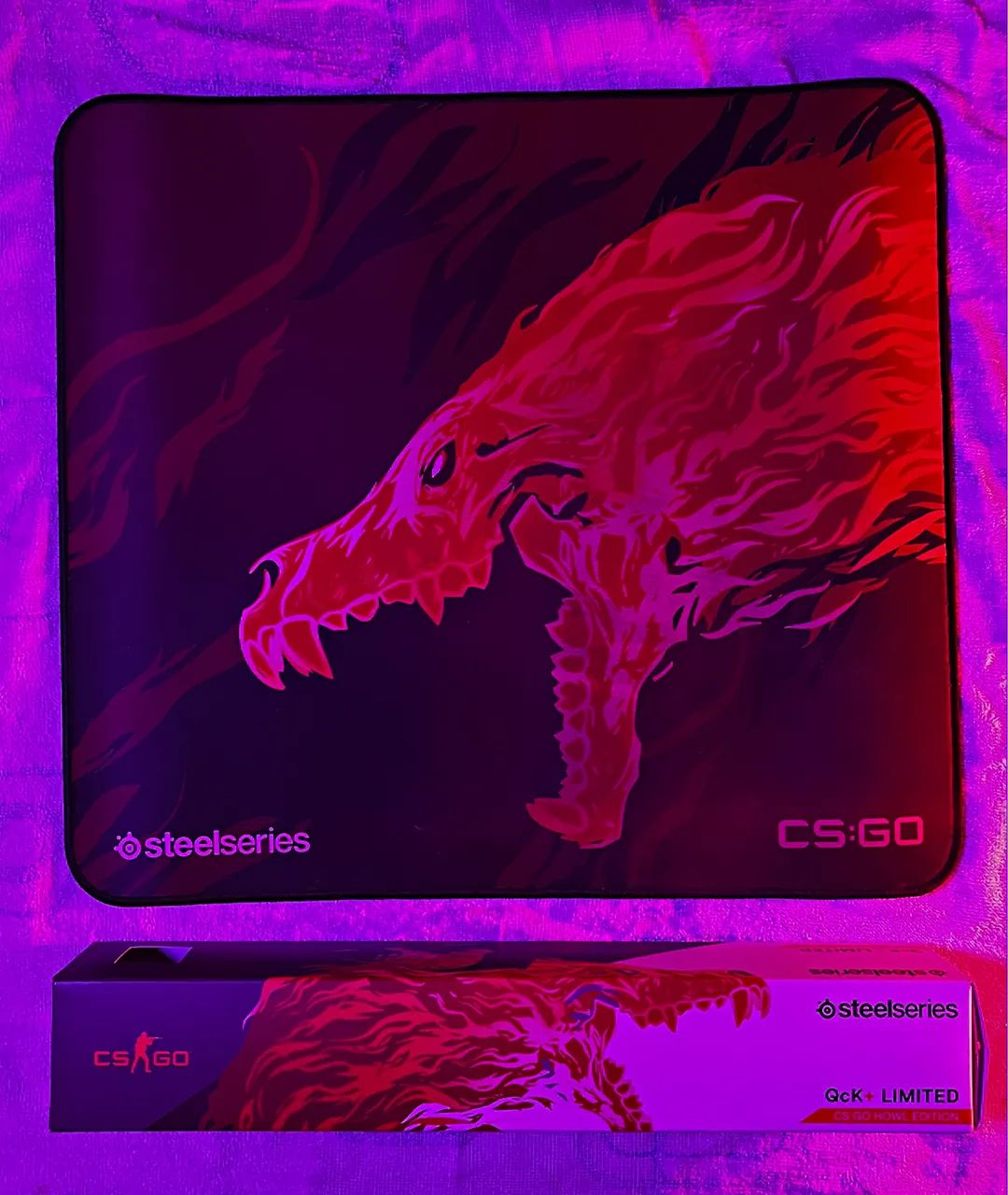 Mousepad Steelseries QCK Howl edição csgo - Foto 2