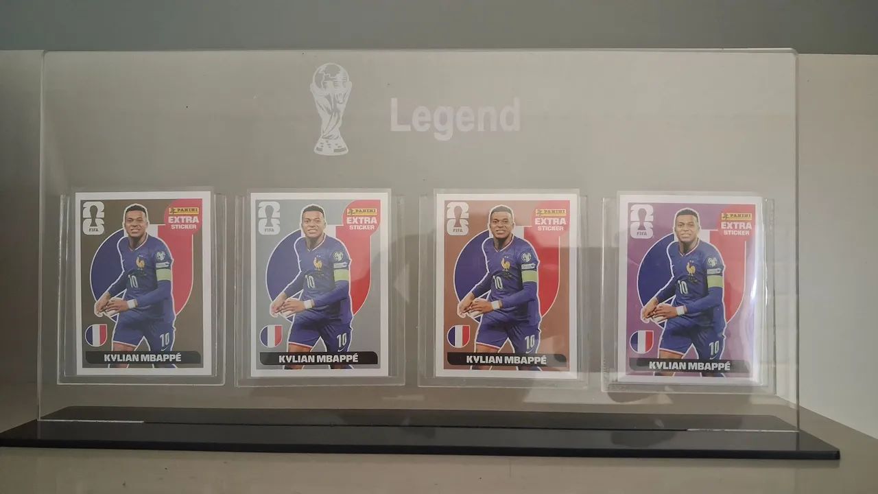 Figurinhas legends original panini Mbappe Ouro, prata, bronze e bordo - Foto 2