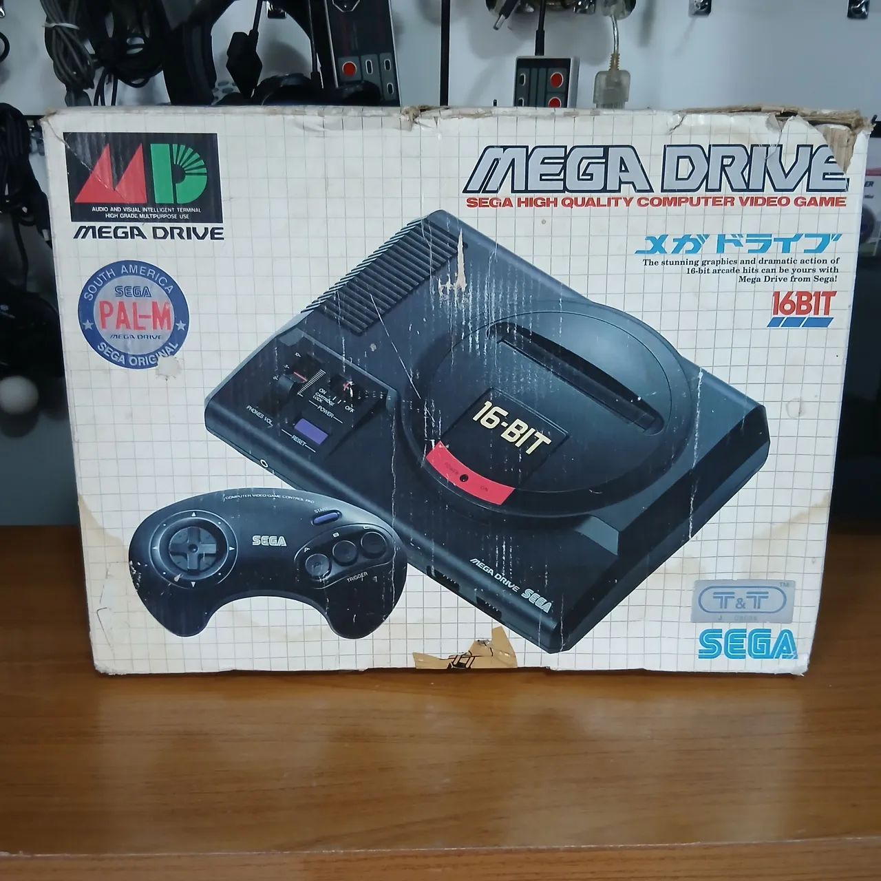 CAIXA E BERÇO MEGA DRIVE 