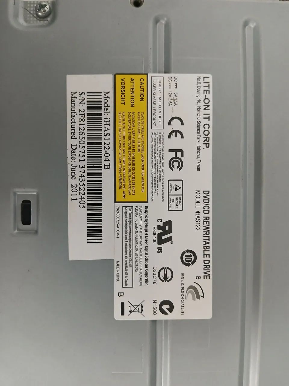 DVD/CD Rewritable drive iHAS122 - Foto 2