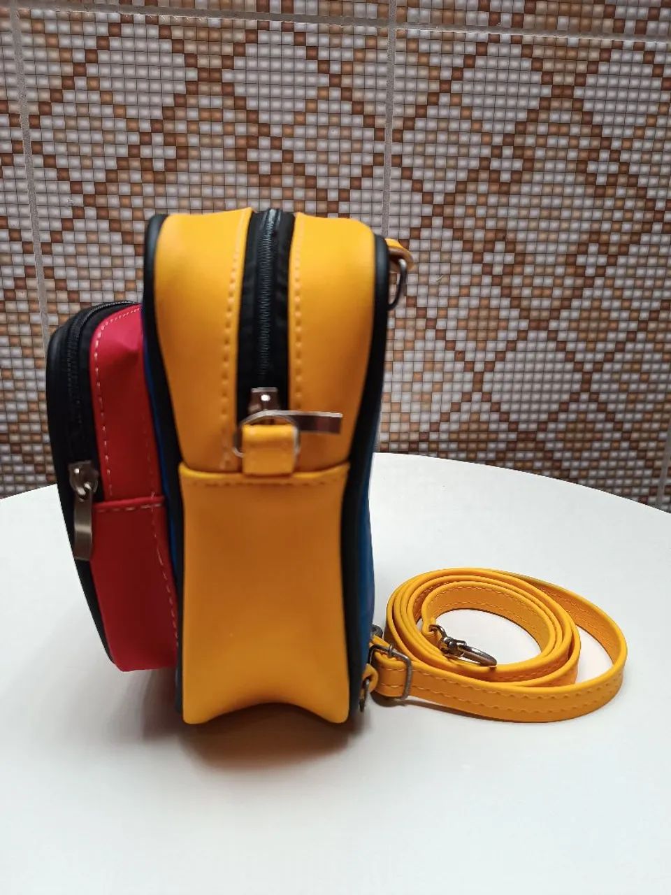 Shoulder Bag Color Unissex Transversal e Costas - Foto 4