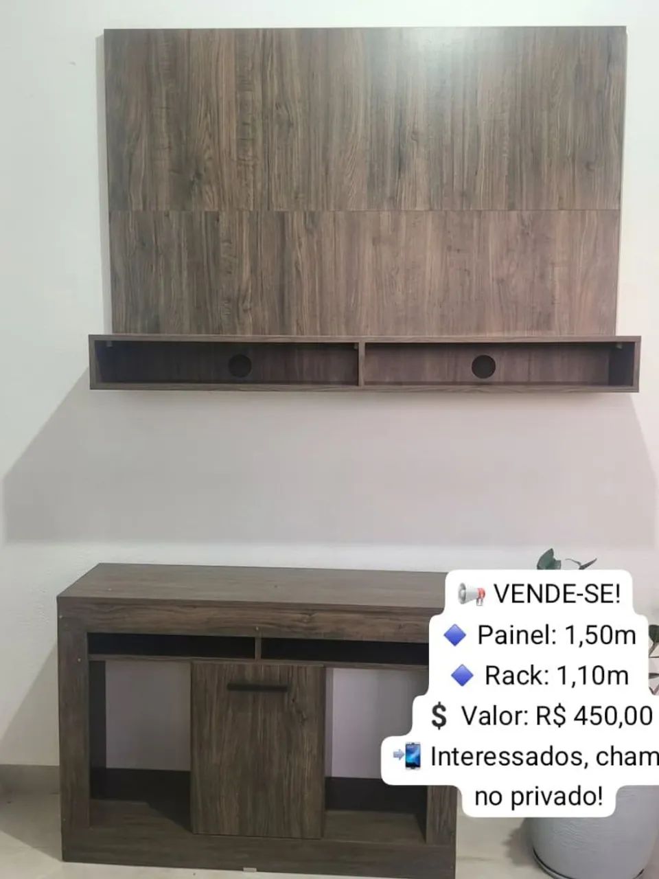 Painel de TV mais rack  - Foto 2