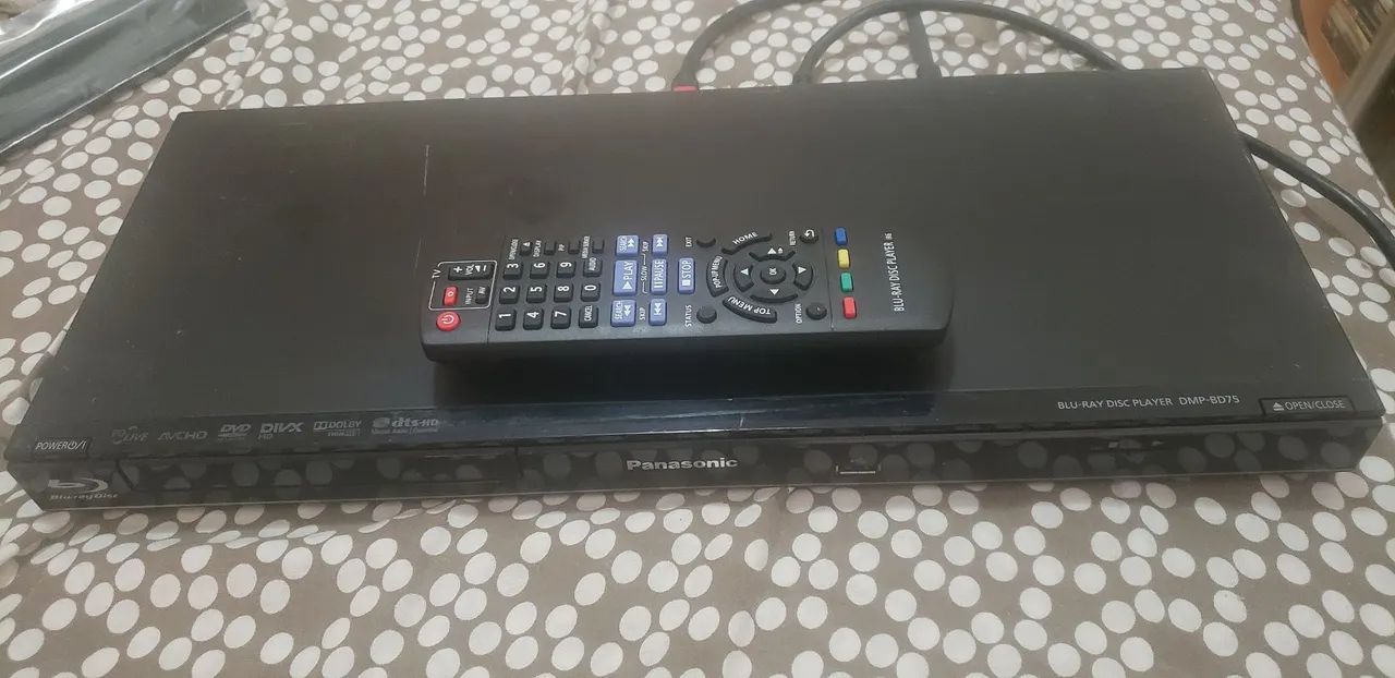 Bluray Panasonic DMP- BD75 com controle NOVO. - Foto 5