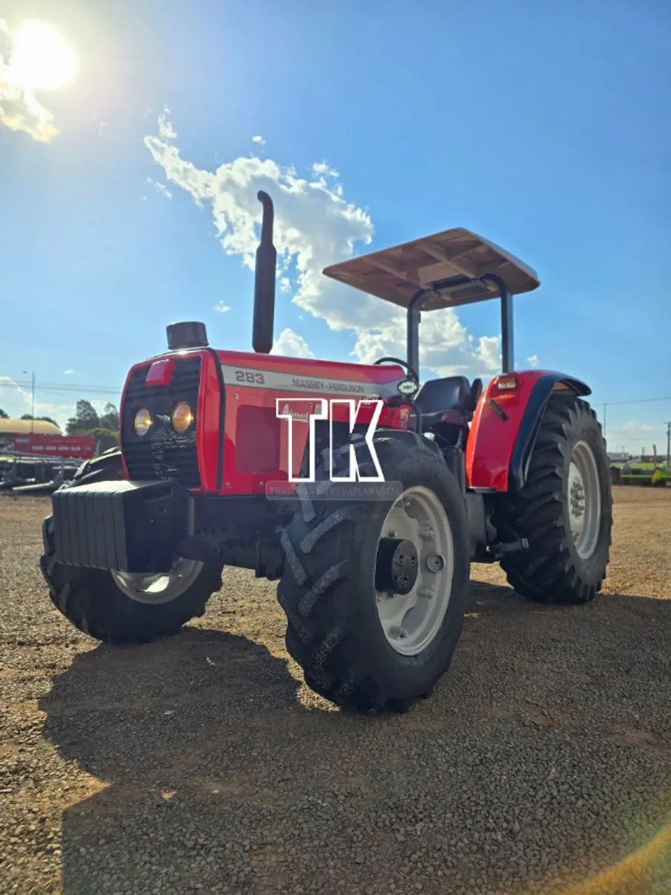 cod. 1525 TRATOR MF 283 ADVANCED 4X4 2008 COM REDUTOR DE VELOCIDADE - Tk Tratores Nova And - Foto 3