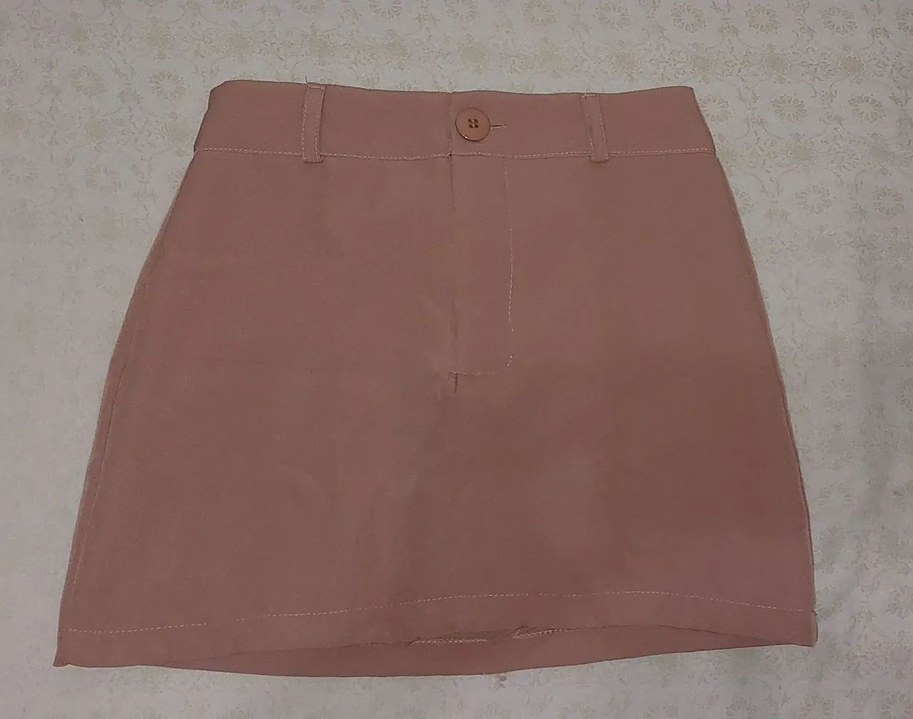 Short Saia de Alfaiataria Bege