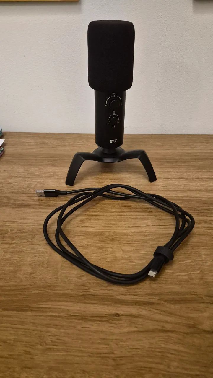 ミュージック AKO Microfone DT3 Boss, USB, Preto - Microfones e Gravadores - Centro
