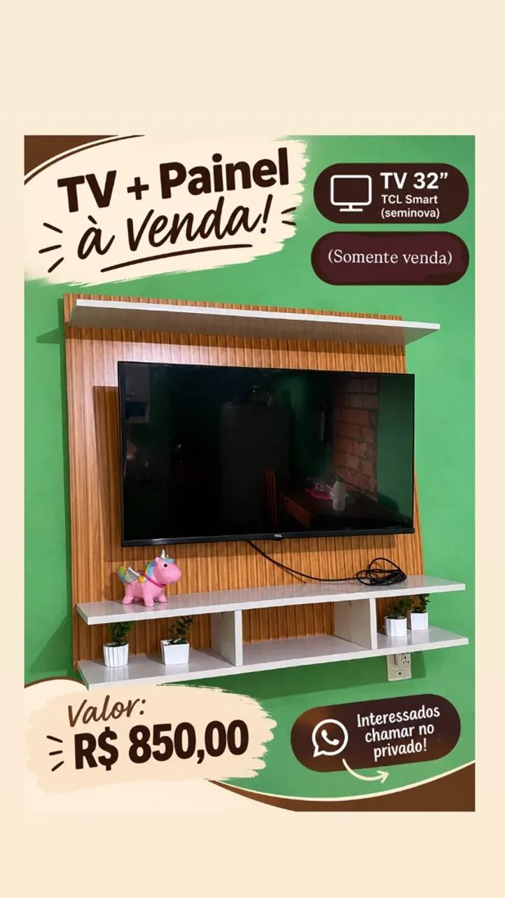 Vendo painel + Tv 