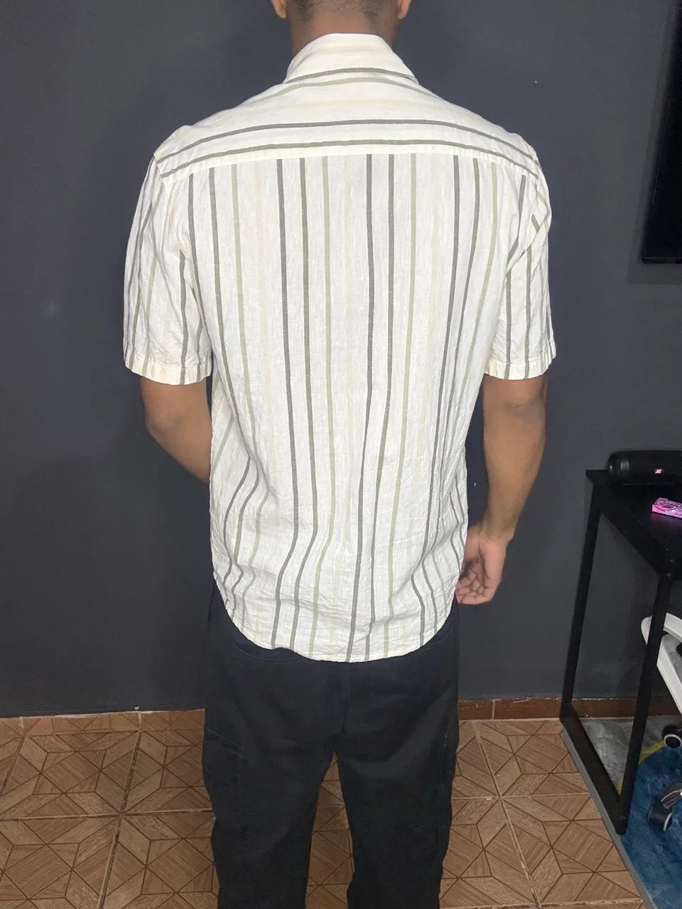 Camisa Viscose Listrada - Foto 4