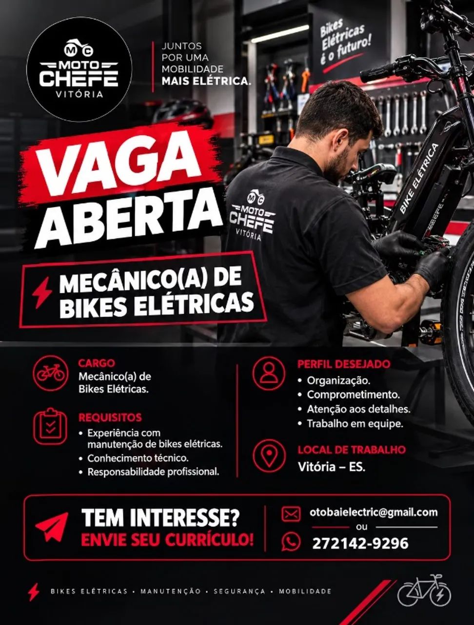 Mecânico(a) de Bicicletas Elétricas