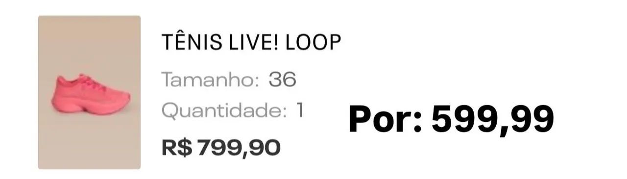 Tênis live lacrado  - Foto 4