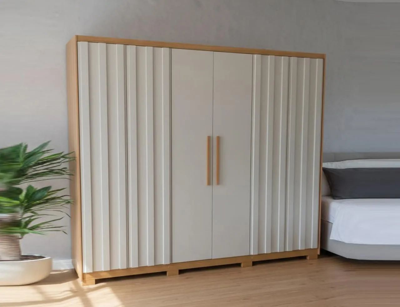GUARDA-ROUPA CASAL RIPADO