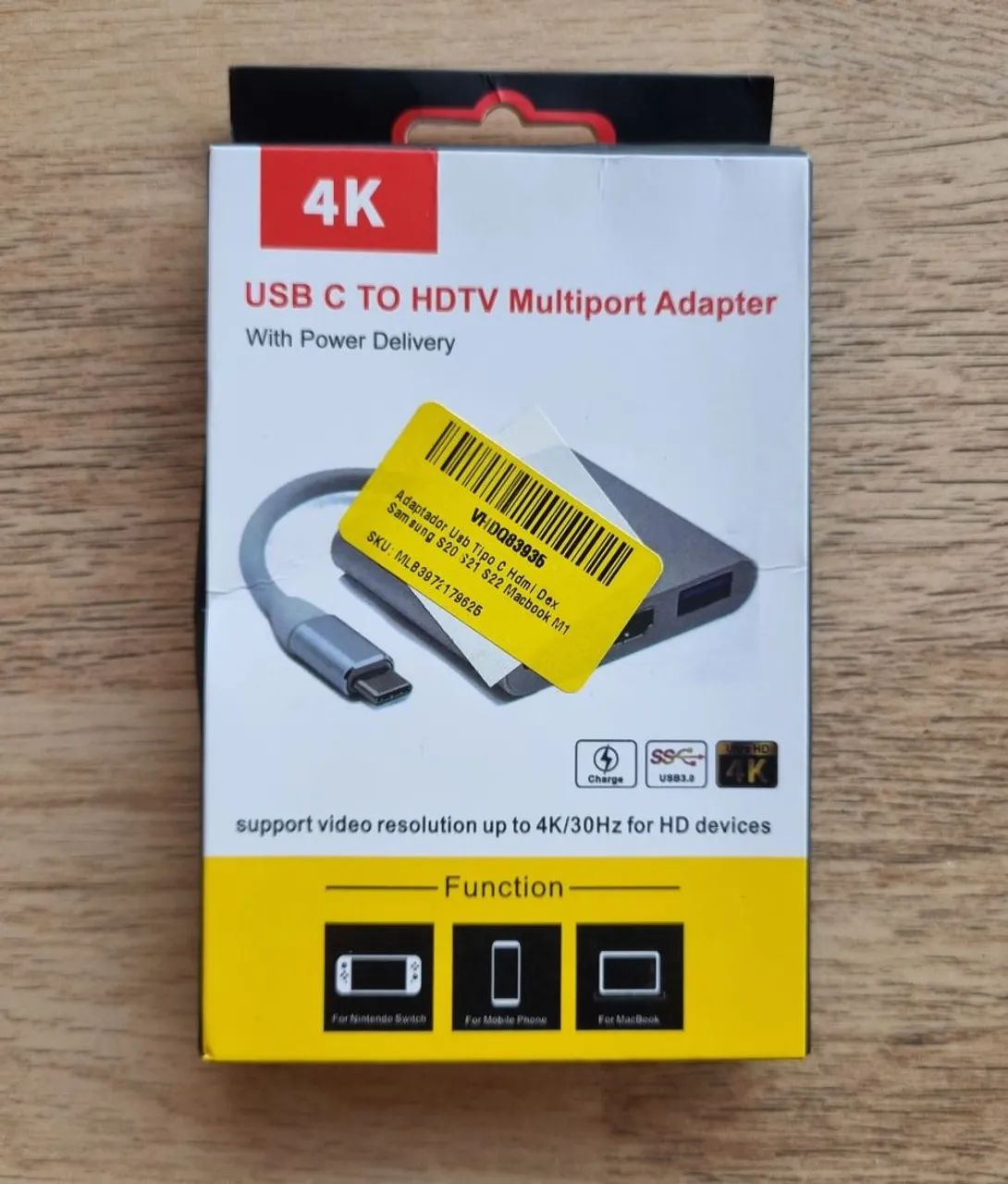 Adaptador Hub  usb C pra hdmi 4k  - Foto 3