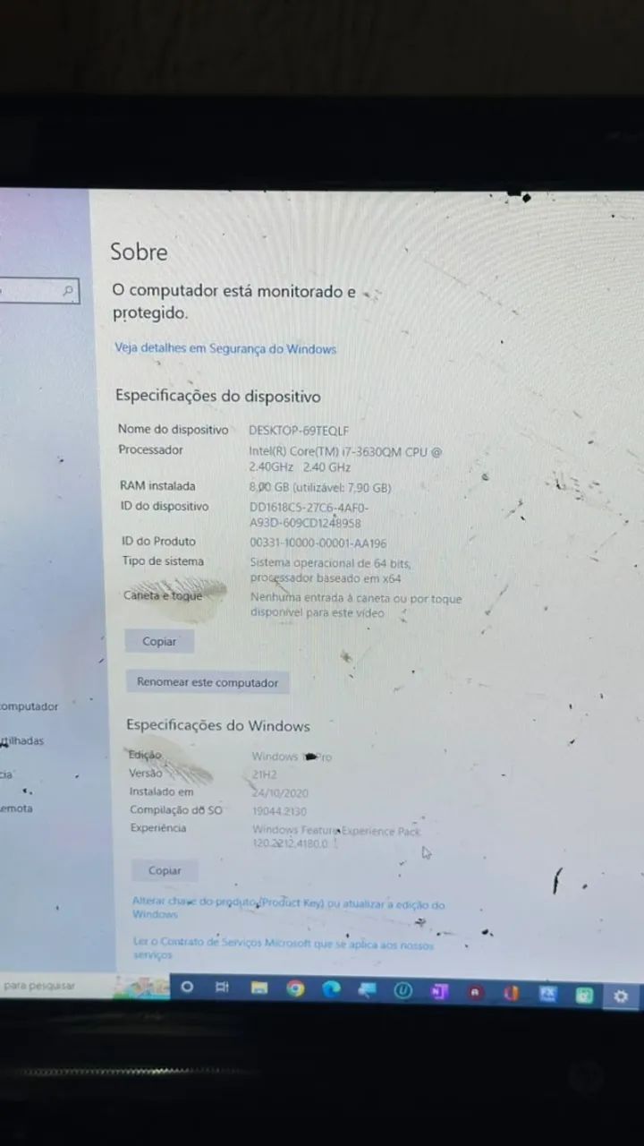 Notebook HP Core i7 3ª Geração, 8GB RAM - Funcionando - Foto 2
