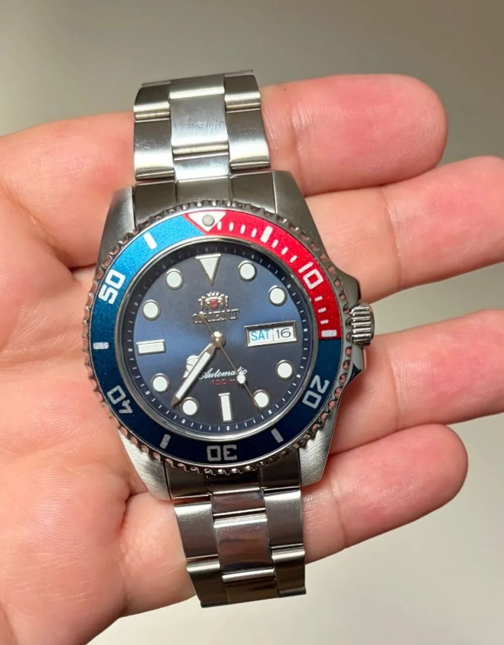Orient Submariner Pepsi Automático Azul F49SS026NH - Foto 3