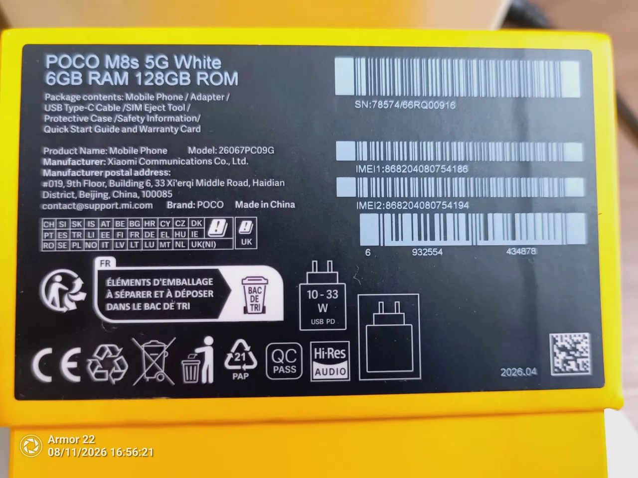 POCO M8s 5g 6GB RAM 128GB ROM - Foto 4