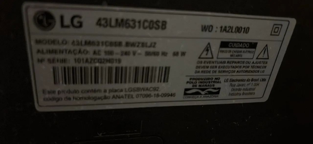 LG Smart TV 43 Inches422080445699870721