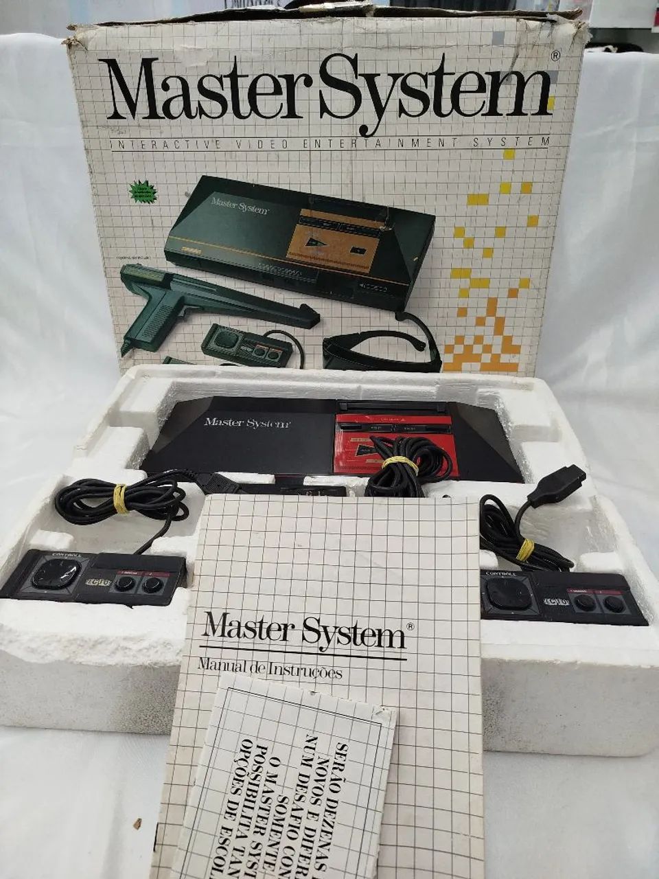 Antigo vídeo game Máster system  completo 