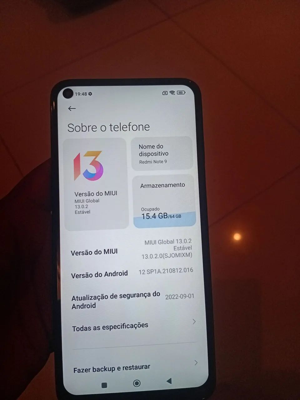 Xiaomi note 9 64gb funcionando perfeitamente - Foto 2