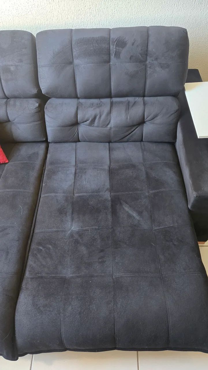 Sofa Retrátil - Preto - Foto 4