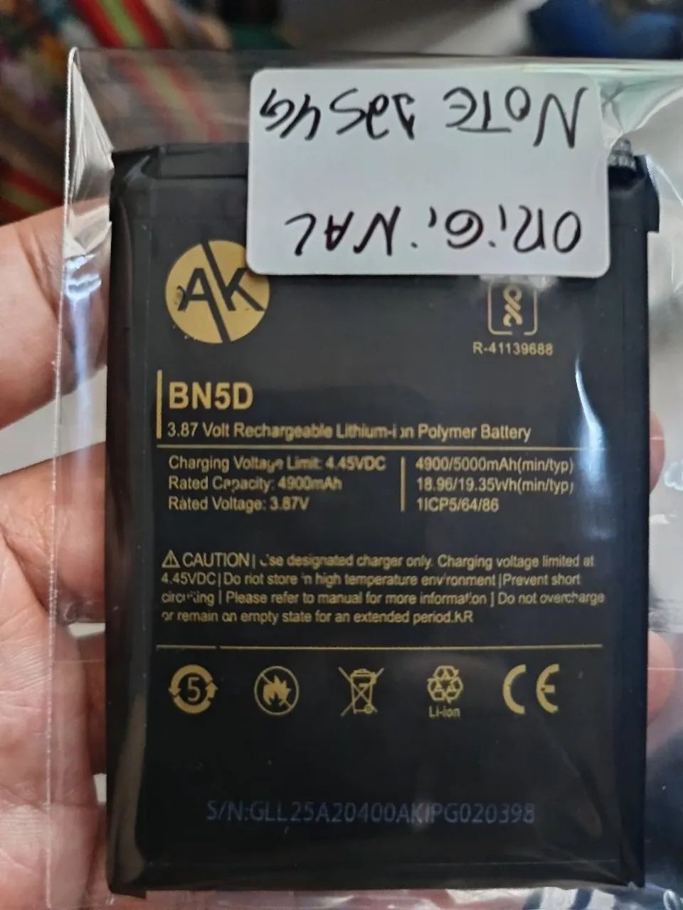 Bateria Redmi 12S Bn5d Nova