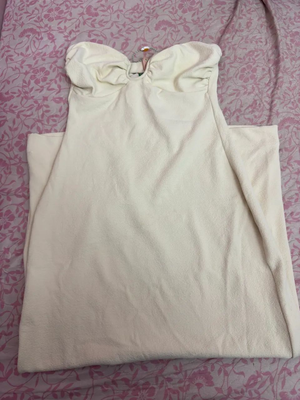 vestido midi farm branco p - Foto 3