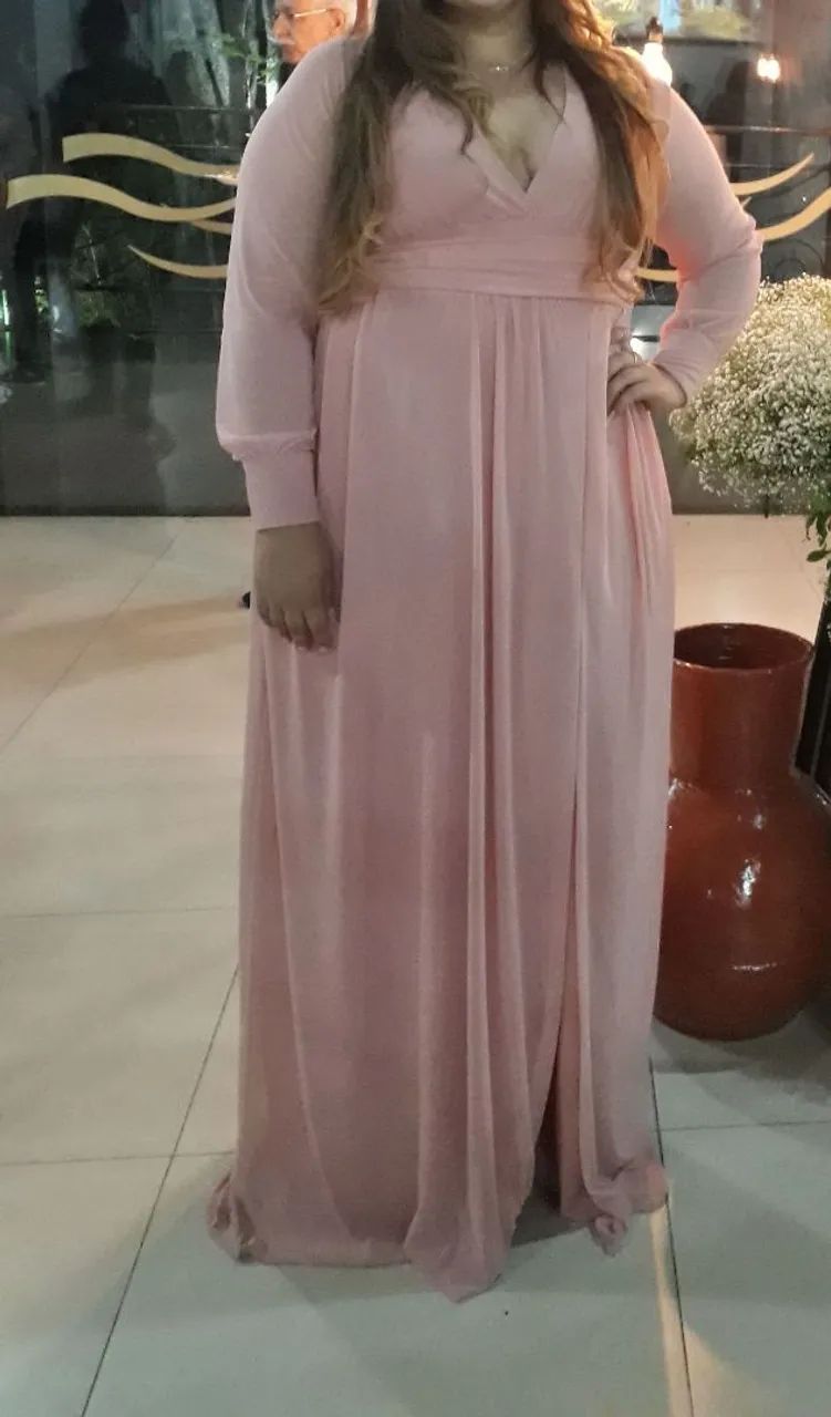Vestido Rosa bebê para madrinhas