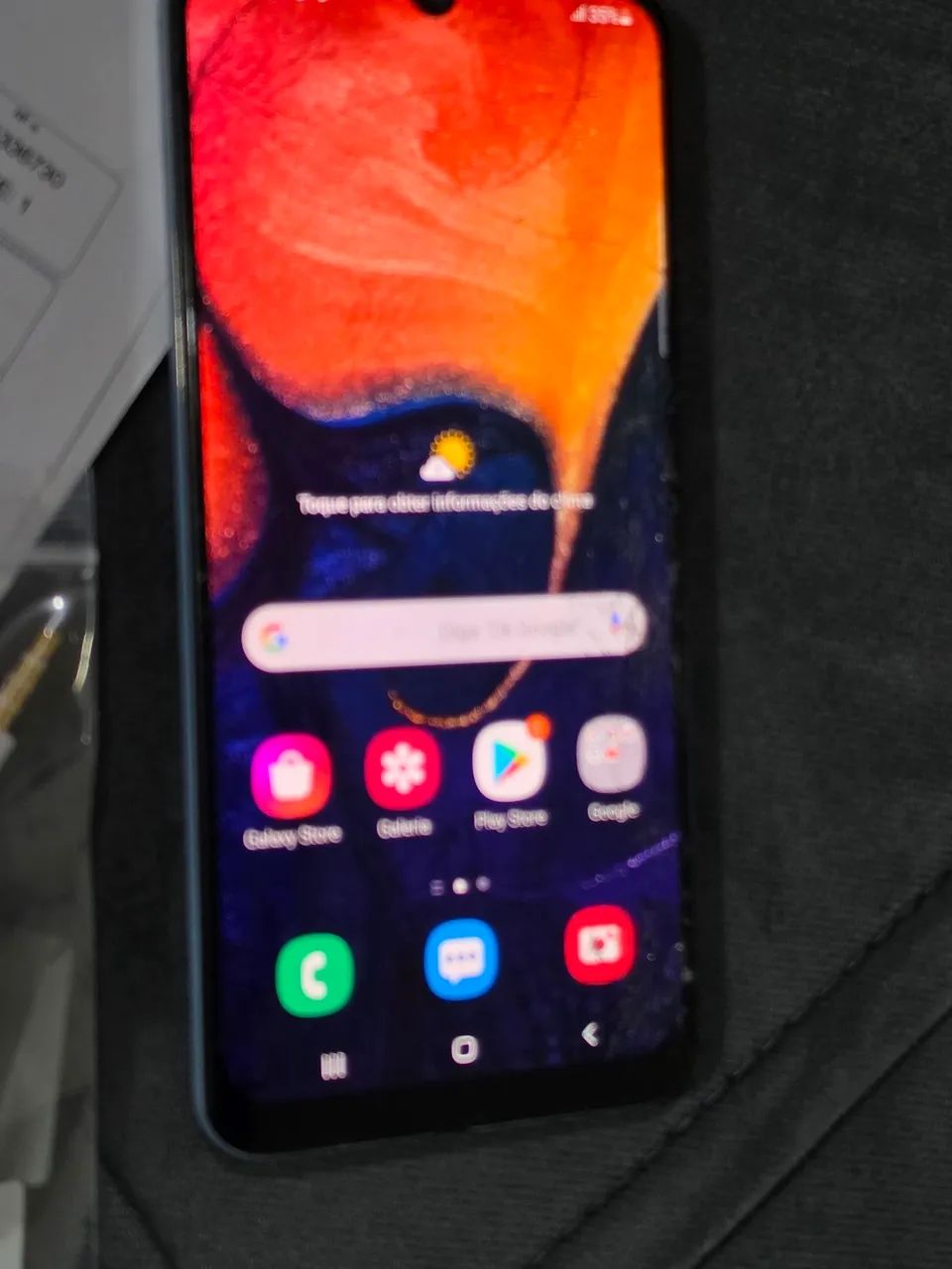 Celular A50 na caixa com nota tela trincada - Foto 2