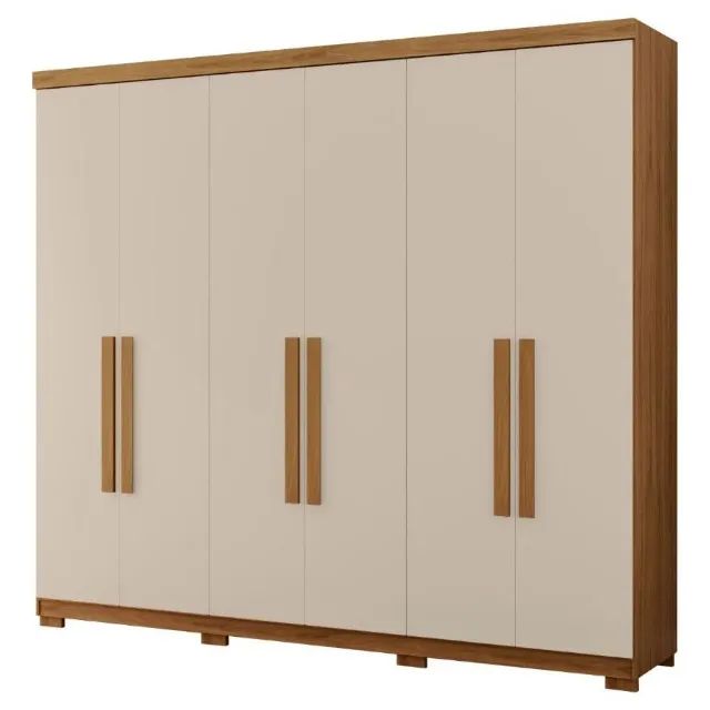 Guarda Roupa 100% MDF 6 Portas e 6 Gavetas Monarca