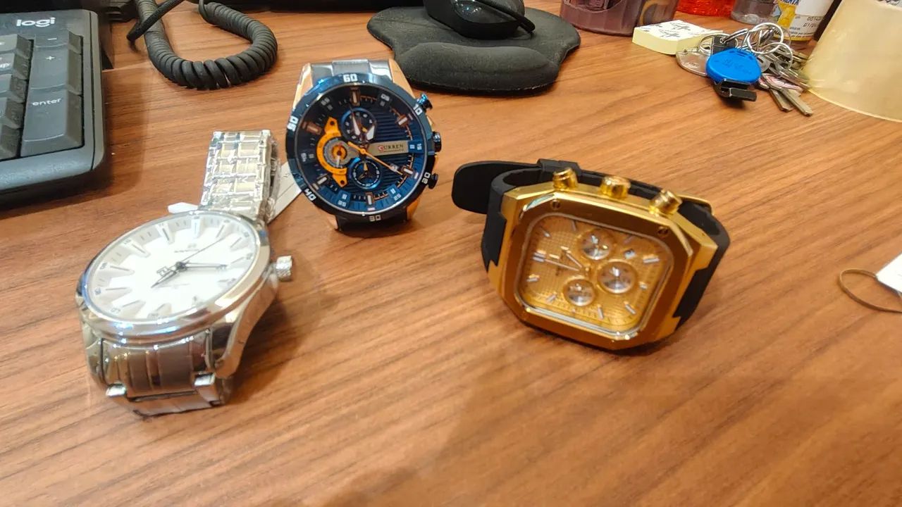 Vendo um kit com três relógios, dois Navi force e um Curren.  - Foto 4