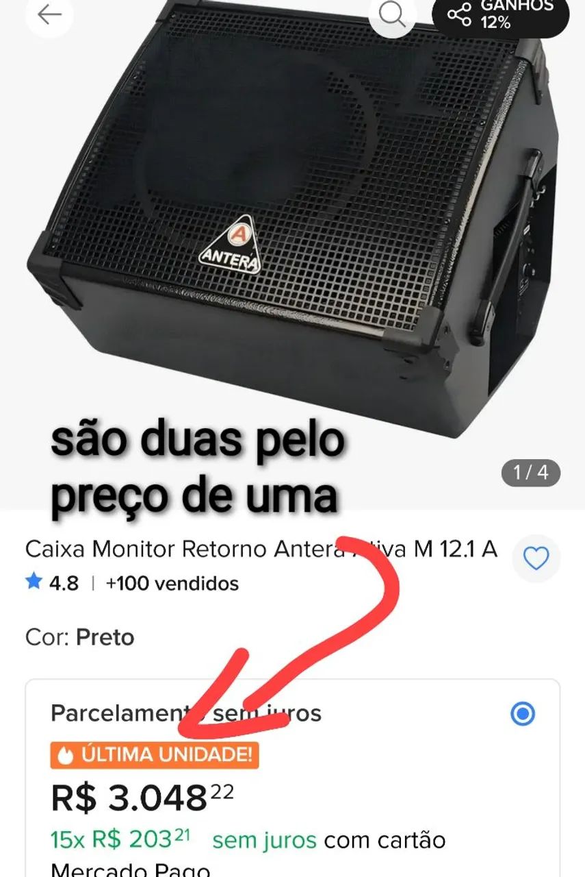 Par de caixas antera + mesa de som - Foto 4