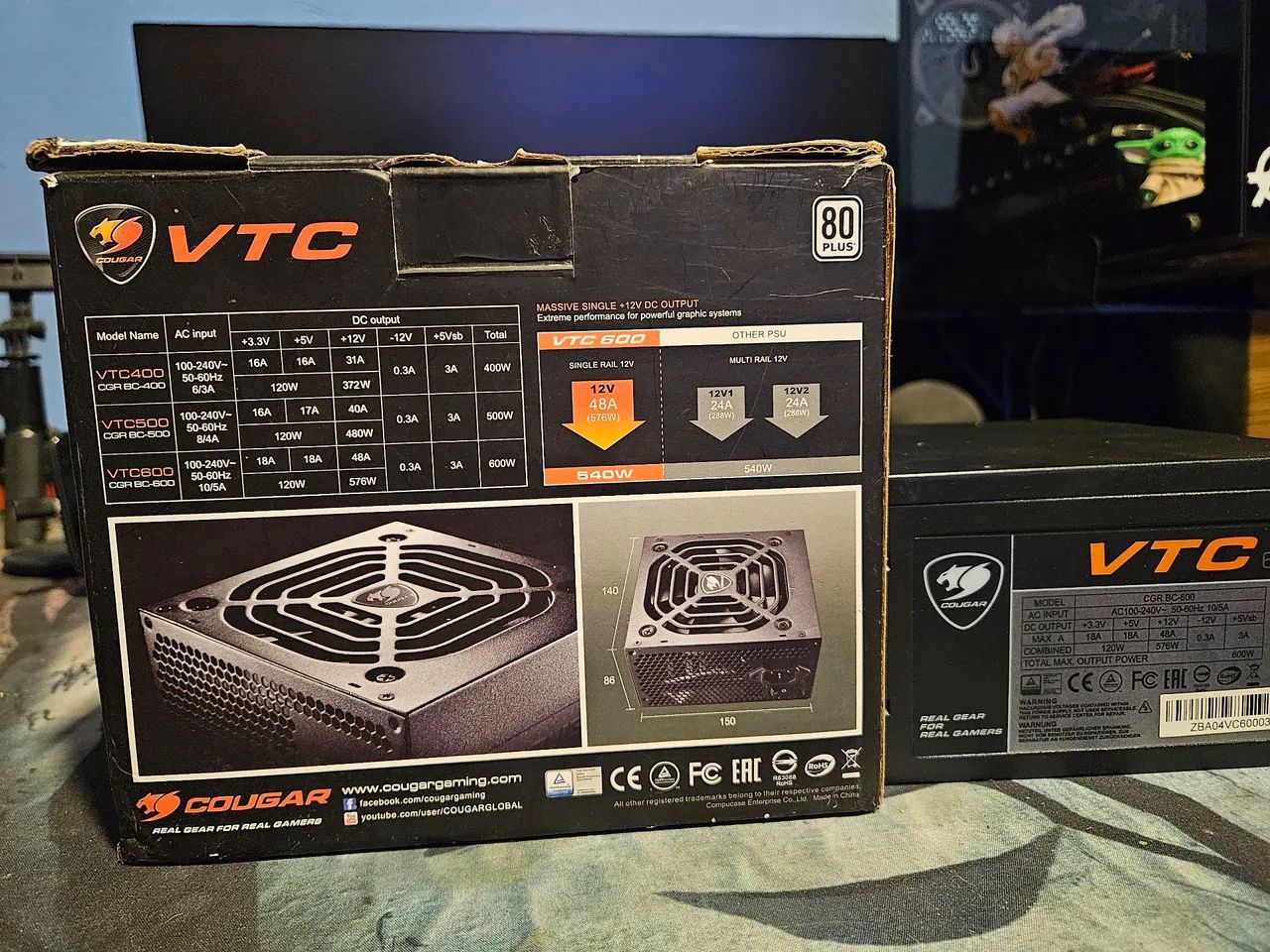 Fonte Cougar VTC 600W 80 Plus White - Foto 3