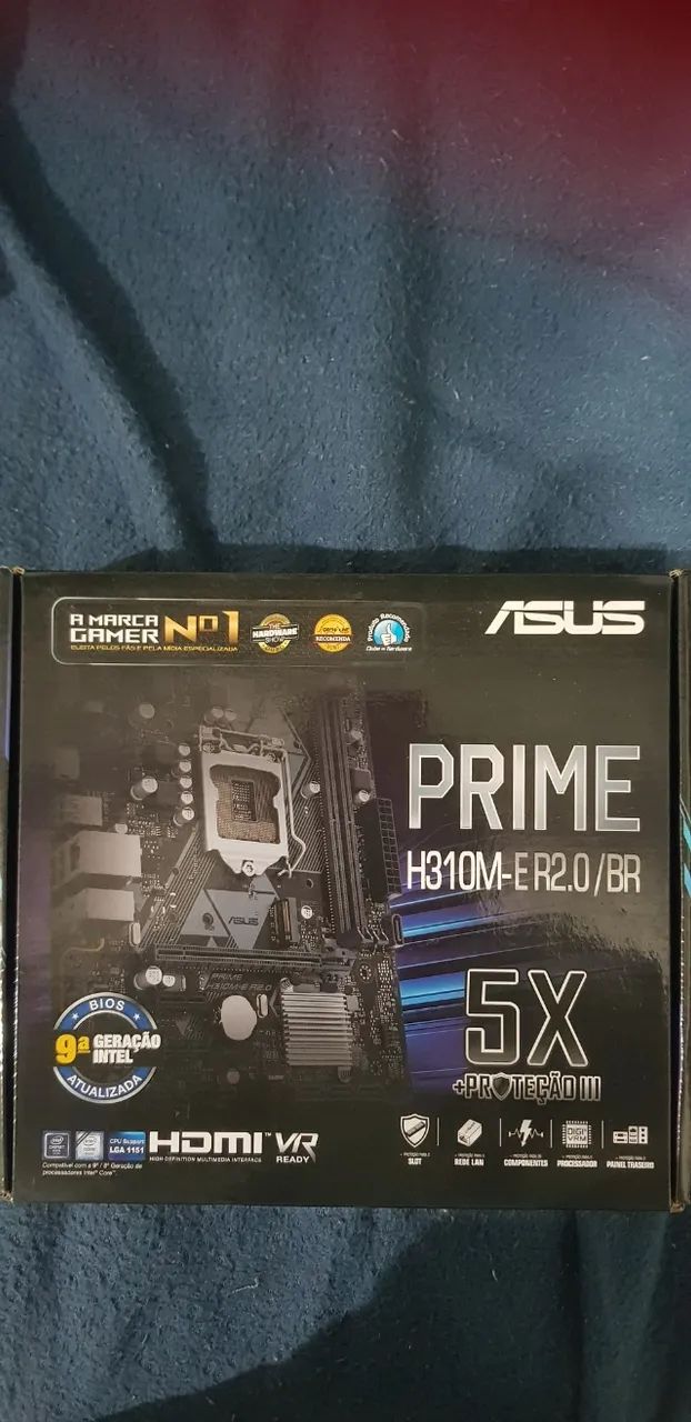 placa mãe Asus Prime h310m-E r2.0/BR  - Foto 2