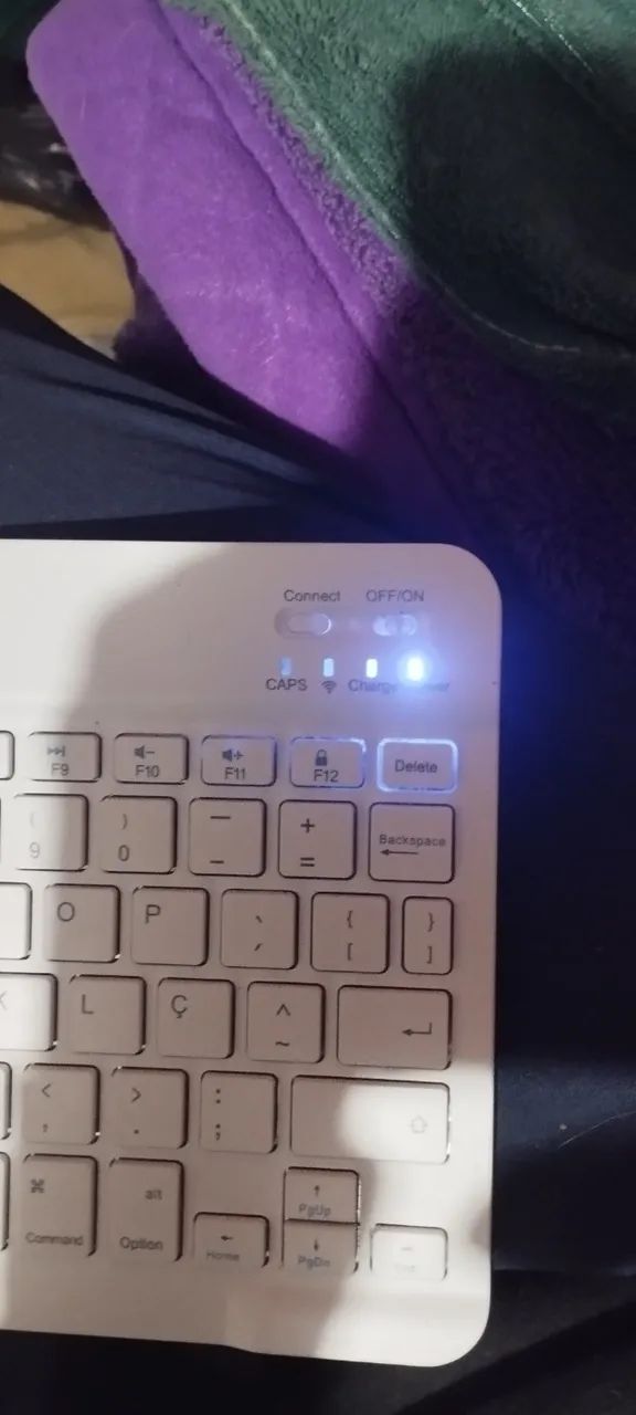 Teclado bluetooth branco  - Foto 4